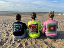 Afbeelding in Gallery-weergave laden, Crochet Pull Navy