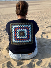Afbeelding in Gallery-weergave laden, Crochet Pull Navy