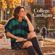 Afbeelding in Gallery-weergave laden, BREIPATROON COLLEGE CARDIGAN